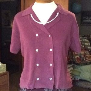 🍄 Vintage 90's B.Moss Double Breasted Cardigan